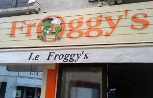 Enseigne Le Froggy's - Contraste communication - Les Sables d'Olonne - Vendée