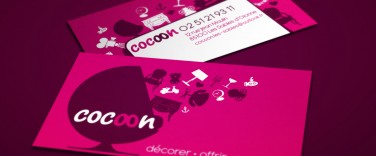 Création logo-et-carte de visite-Cocoon-Contraste Communication - Les Sables d'Olonne - Vendée