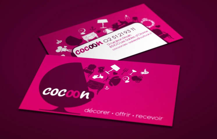 Création logo-et-carte de visite-Cocoon-Contraste Communication - Les Sables d'Olonne - Vendée